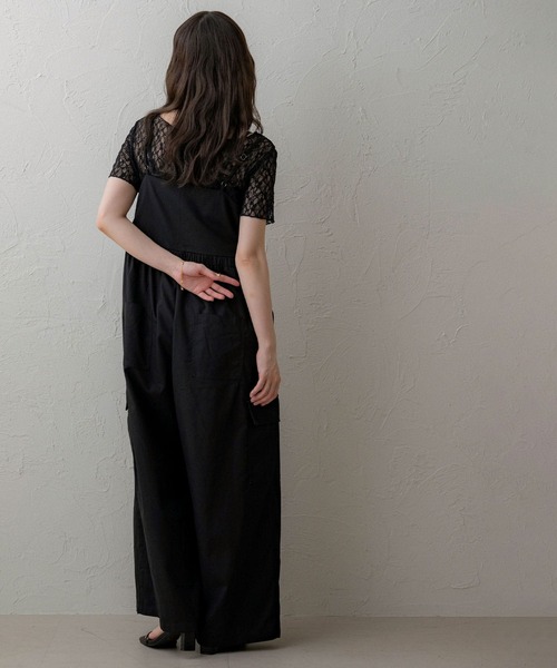 NOAHL(ノアル)の「【NOAHL】ジップデザインリネンサロペット(サロペット/オーバーオール・レディース・ブラック/アイボリー/ブラウン・FREE)」の17枚目の写真
