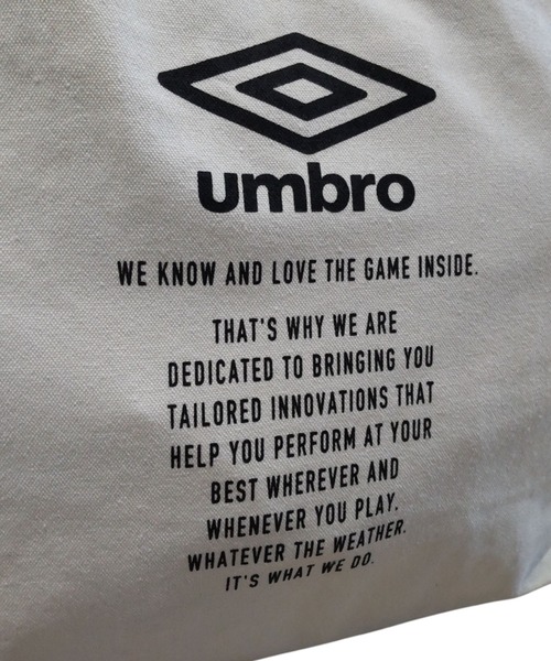 UMBRO(アンブロ)の「【umbro/アンブロ】 A4キャンバストートバッグ(トートバッグ・レディース・アイボリー/カーキ・FREE)」の8枚目の写真