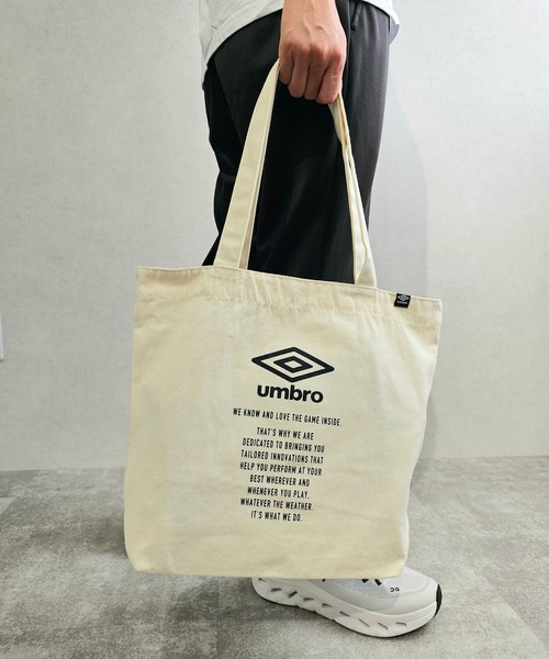 UMBRO(アンブロ)の「【umbro/アンブロ】 A4キャンバストートバッグ(トートバッグ・レディース・アイボリー/カーキ・FREE)」の11枚目の写真