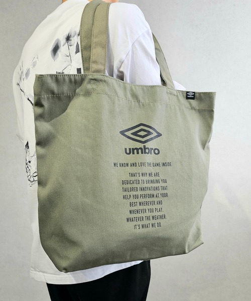 UMBRO(アンブロ)の「【umbro/アンブロ】 A4キャンバストートバッグ(トートバッグ・レディース・アイボリー/カーキ・FREE)」の10枚目の写真