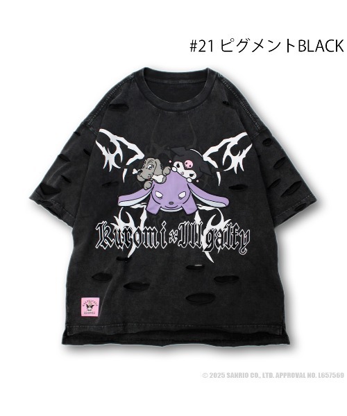 ガルフィー　ダメージボロボロTシャツ A'GEM/9 × .kom 『GALFY/ガルフィー』イルガルフィーボロボロ