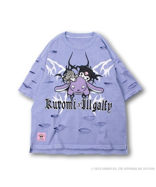 ガルフィー　ダメージボロボロTシャツ GALFY×GALLIS ADDICTION】ぼろぼろ刺繍ロンT(MENS