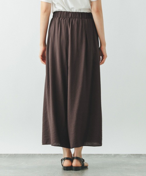 GLOBAL WORK（グローバルワーク）の「ギャザーフレアワイドパンツ/575808（その他パンツ・レディース・スミクロ/ブラウン/ブルー・MEDIUM/SMALL/LARGE）」の18枚目の写真