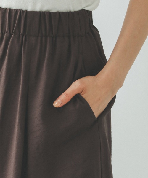 GLOBAL WORK（グローバルワーク）の「ギャザーフレアワイドパンツ/575808（その他パンツ・レディース・スミクロ/ブラウン/ブルー・MEDIUM/SMALL/LARGE）」の21枚目の写真