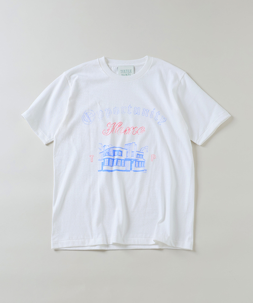 EDIFICE（エディフィス）の「TEXTILE PAINT(テキスタイルペイント) Biarritz プリント Tシャツ（Tシャツ/カットソー・メンズ・ホワイト/ネイビー/ホワイト系その他/ホワイト×ホワイト・MEDIUM/LARGE）」の3枚目の写真