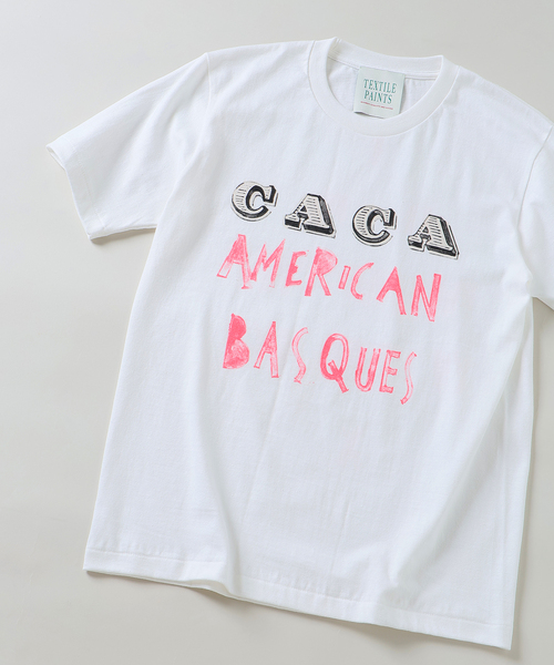EDIFICE（エディフィス）の「TEXTILE PAINT(テキスタイルペイント) Biarritz プリント Tシャツ（Tシャツ/カットソー・メンズ・ホワイト/ネイビー/ホワイト系その他/ホワイト×ホワイト・MEDIUM/LARGE）」の5枚目の写真