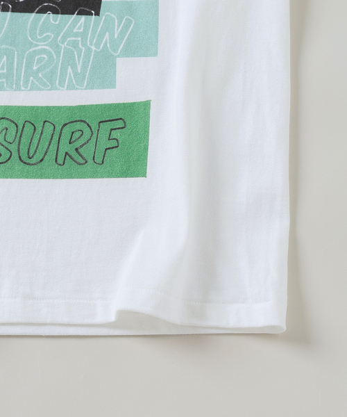 EDIFICE（エディフィス）の「TEXTILE PAINT(テキスタイルペイント) Biarritz プリント Tシャツ（Tシャツ/カットソー・メンズ・ホワイト/ネイビー/ホワイト系その他/ホワイト×ホワイト・MEDIUM/LARGE）」の11枚目の写真