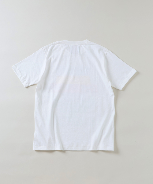 EDIFICE（エディフィス）の「TEXTILE PAINT(テキスタイルペイント) Biarritz プリント Tシャツ（Tシャツ/カットソー・メンズ・ホワイト/ネイビー/ホワイト系その他/ホワイト×ホワイト・MEDIUM/LARGE）」の14枚目の写真
