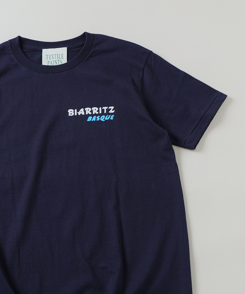 EDIFICE（エディフィス）の「TEXTILE PAINT(テキスタイルペイント) Biarritz プリント Tシャツ（Tシャツ/カットソー・メンズ・ホワイト/ネイビー/ホワイト系その他/ホワイト×ホワイト・MEDIUM/LARGE）」の21枚目の写真