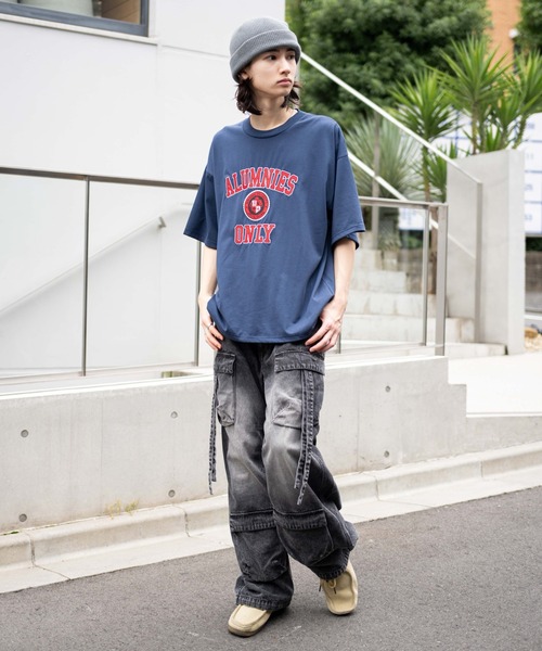 WEGO(ウィゴー)の「WEGO/イージーマルチポケットデニムカーゴ(カーゴパンツ・メンズ・スカイブルー/ブラック系3・LARGE/MEDIUM)」の14枚目の写真