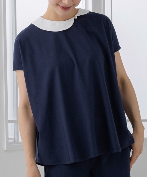 SONO ソーノ　カットソー SONO/ソーノ】【Summer Stretch】ﾌﾗﾜｰｶﾗｰﾌﾚｱTee（Tシャツ/カットソー