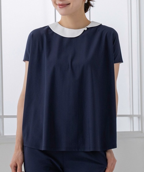 SONO ソーノ　カットソー SONO/ソーノ】【Summer Stretch】ﾌﾗﾜｰｶﾗｰﾌﾚｱTee（Tシャツ/カットソー
