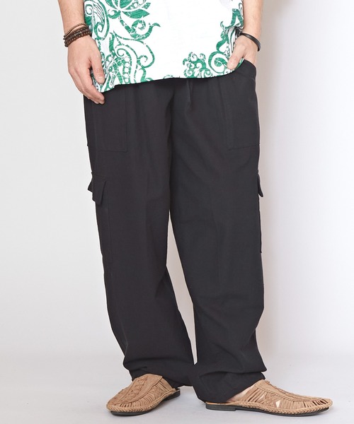 チャイハネ（チャイハネ）の「【チャイハネ】コッタイMEN'Sパンツ（カーゴパンツ・メンズ・ベージュ/オフホワイト/ブラック・FREE）」の2枚目の写真