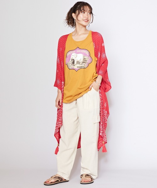 チャイハネ（チャイハネ）の「【チャイハネ】コッタイMEN'Sパンツ（カーゴパンツ・メンズ・ベージュ/オフホワイト/ブラック・FREE）」の9枚目の写真