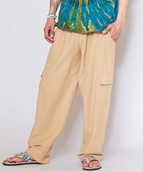 チャイハネ（チャイハネ）の「【チャイハネ】コッタイMEN'Sパンツ（カーゴパンツ・メンズ・ベージュ/オフホワイト/ブラック・FREE）」の15枚目の写真