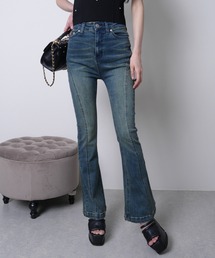 LIPSERVICE | シェーディングラインフレアデニムパンツ(デニムパンツ)