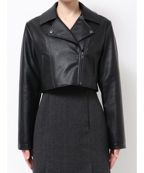 RESEXXY(リゼクシー)の「フェイクレザーライダースジャケット(ライダースジャケット・レディース・ブラック/ブラウン・SMALL/MEDIUM)」の22枚目の写真