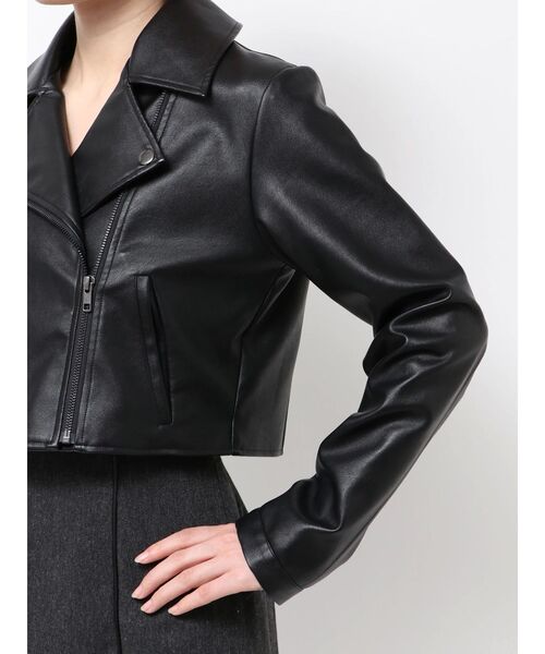 RESEXXY(リゼクシー)の「フェイクレザーライダースジャケット(ライダースジャケット・レディース・ブラック/ブラウン・SMALL/MEDIUM)」の18枚目の写真