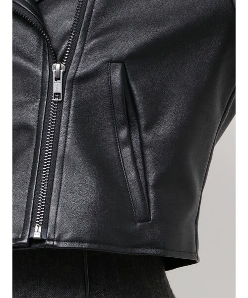 RESEXXY(リゼクシー)の「フェイクレザーライダースジャケット(ライダースジャケット・レディース・ブラック/ブラウン・SMALL/MEDIUM)」の15枚目の写真