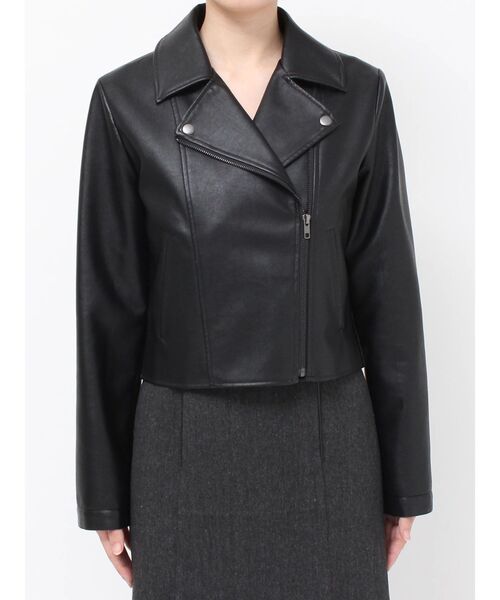 RESEXXY(リゼクシー)の「フェイクレザーライダースジャケット(ライダースジャケット・レディース・ブラック/ブラウン・SMALL/MEDIUM)」の13枚目の写真