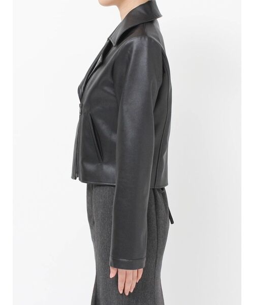 RESEXXY(リゼクシー)の「フェイクレザーライダースジャケット(ライダースジャケット・レディース・ブラック/ブラウン・SMALL/MEDIUM)」の12枚目の写真