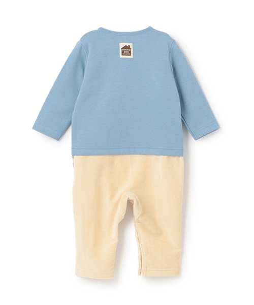 kladskap(クレードスコープ)の「ペンギンモチーフカバーオール(ロンパース・キッズ・ライトブルー/アイボリー・70cm/80cm)」の3枚目の写真