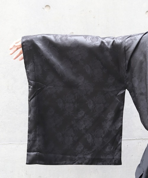 REZEN（リゼン）の「花柄ジャガード和袖シャツ（シャツ/ブラウス・メンズ・ターコイズブルー/ブラック/ライトグレー/ラベンダー・LARGE/MEDIUM）」の21枚目の写真