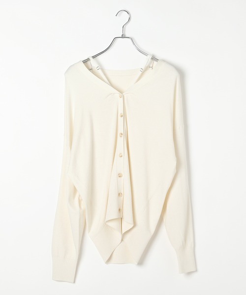 PAGEBOY(ページボーイ)の「2WAYオフショルハイゲージカーディガン(カーディガン/ボレロ・レディース・ブラック/ダークネイビー/ダークグリーン系/オフホワイト・FREE)」の18枚目の写真