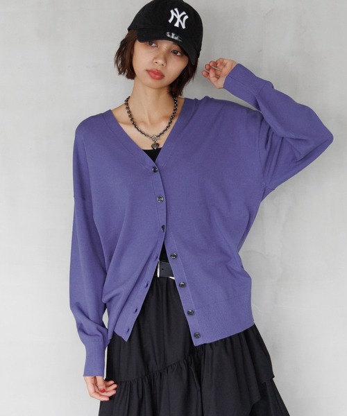 PAGEBOY(ページボーイ)の「2WAYオフショルハイゲージカーディガン(カーディガン/ボレロ・レディース・ブラック/ダークネイビー/ダークグリーン系/オフホワイト・FREE)」の10枚目の写真