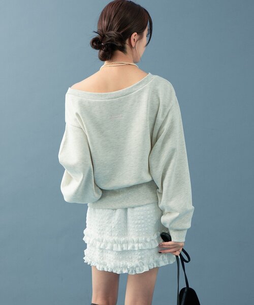 オフショルスウェット（スウェット）｜mystic（ミスティック）の