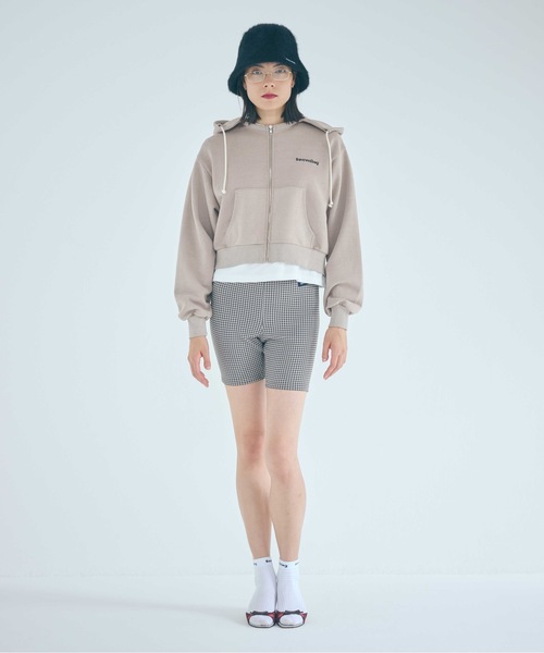 SEA（シー）の「Seavalley フェードスウェット ジップフーディ（パーカー・レディース・グレー/チャコールグレー/ベージュ・ONE SIZE）」の3枚目の写真