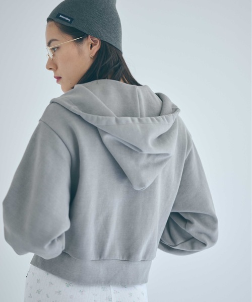 SEA（シー）の「Seavalley フェードスウェット ジップフーディ（パーカー・レディース・グレー/チャコールグレー/ベージュ・ONE SIZE）」の13枚目の写真