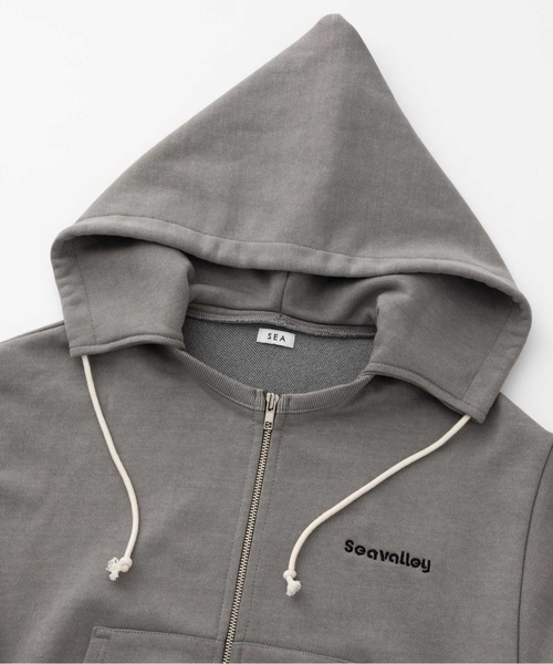 SEA（シー）の「Seavalley フェードスウェット ジップフーディ（パーカー・レディース・グレー/チャコールグレー/ベージュ・ONE SIZE）」の20枚目の写真