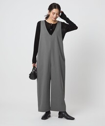 【未使用】green label relaxing オーバーオール　グレー green label relaxing｜グリーンレーベルリラクシングの