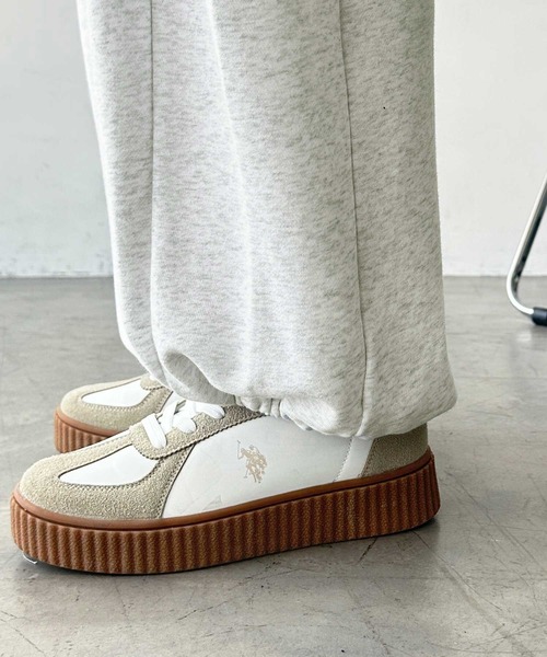 GeeRA(ジーラ)の「【S-XLサイズ展開】裾ドロストでシルエットが変えられる!カーブスウェットワイドイージーパンツ(スウェットパンツ・レディース・オートミール/杢グレー/ブラック・SMALL/MEDIUM/LARGE/X-LARGE)」の16枚目の写真