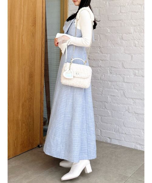 dazzlin（ダズリン）の「ヘムレースリブニットトップス（ニット/セーター・レディース・オフホワイト/グレー/ブラック・FREE）」の17枚目の写真