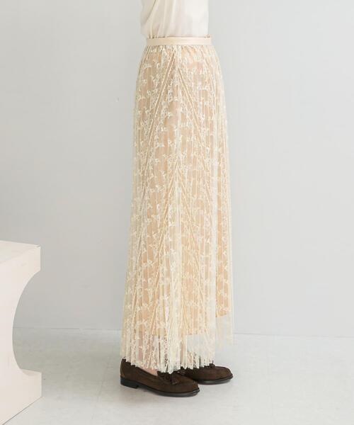 URBAN RESEARCH ROSSO WOMEN(アーバンリサーチ ロッソ)の「2WAYレイヤードレーススカート(スカート・レディース・ブラック/オフホワイト・FREE)」の10枚目の写真