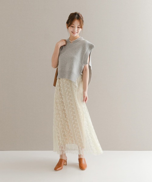 セール】2WAYレイヤードレーススカート（スカート）｜URBAN RESEARCH
