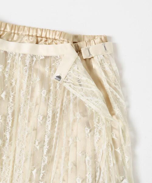 URBAN RESEARCH ROSSO WOMEN(アーバンリサーチ ロッソ)の「2WAYレイヤードレーススカート(スカート・レディース・ブラック/オフホワイト・FREE)」の19枚目の写真