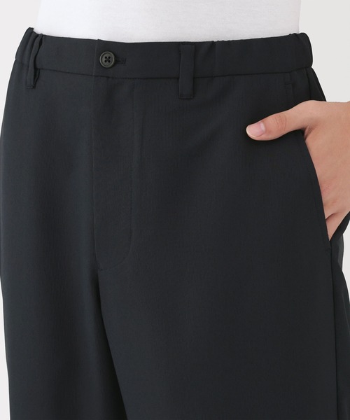 トーマスマグパイ 　T/R　Stretch　MUJI　パンツ　テーパード　黒 トーマスマグパイ T/R Stretch MUJI パンツ テーパード 黒