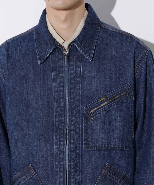 Lee(リー)の「LEE/別注 91B ZIP-UPブルゾン(デニムジャケット・メンズ・インディゴブルー/ブルー・L/M/S)」の20枚目の写真