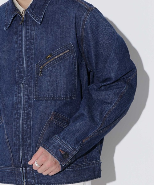 Lee(リー)の「LEE/別注 91B ZIP-UPブルゾン(デニムジャケット・メンズ・インディゴブルー/ブルー・L/M/S)」の22枚目の写真