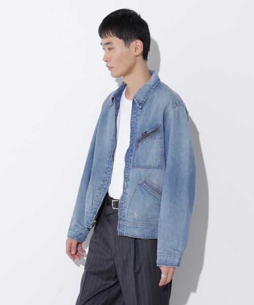 Lee(リー)の「LEE/別注 91B ZIP-UPブルゾン(デニムジャケット・メンズ・インディゴブルー/ブルー・L/M/S)」の4枚目の写真