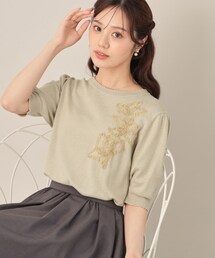 couture brooch | オーガンフリルフラワーニット(ニット/セーター)