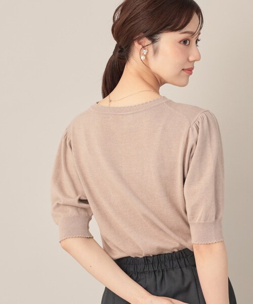 couture brooch（クチュールブローチ）の「オーガンフリルフラワーニット（ニット/セーター・レディース・ダークグレー/ベビーピンク/ライトベージュ・38/42）」の20枚目の写真