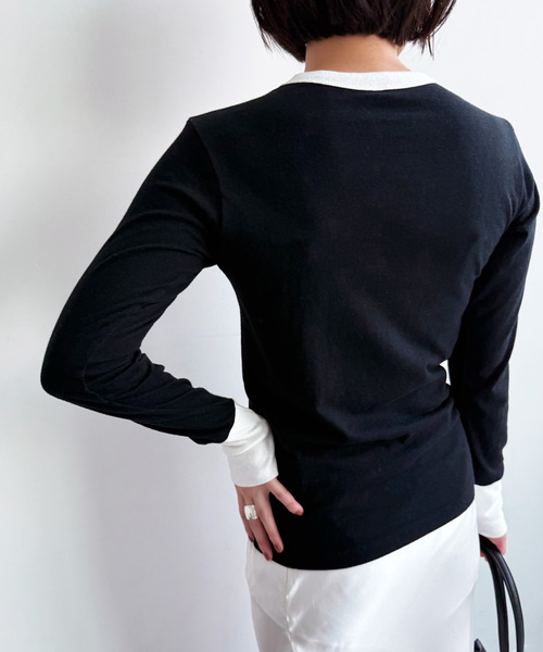 セール】【fifi collection for LULU】trim LS tee（Tシャツ