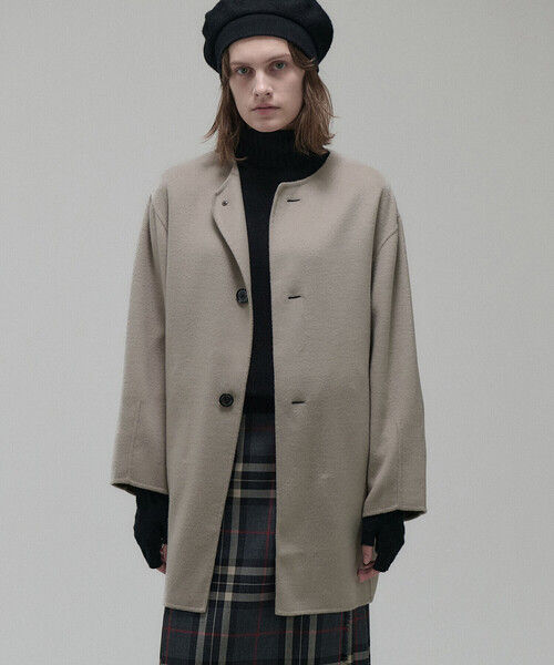 Orcival グレー ウールコート France 2 Orcival グレー ウールコート France 2 ORCIVAL | リバーウール ノー