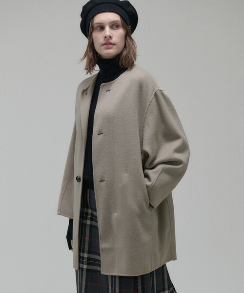ORCIVAL | リバーウール ノーカラーコート WOMEN（ノーカラーコート