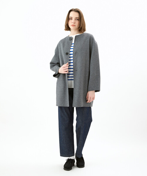 ORCIVAL | リバーウール ノーカラーコート WOMEN（ノーカラー