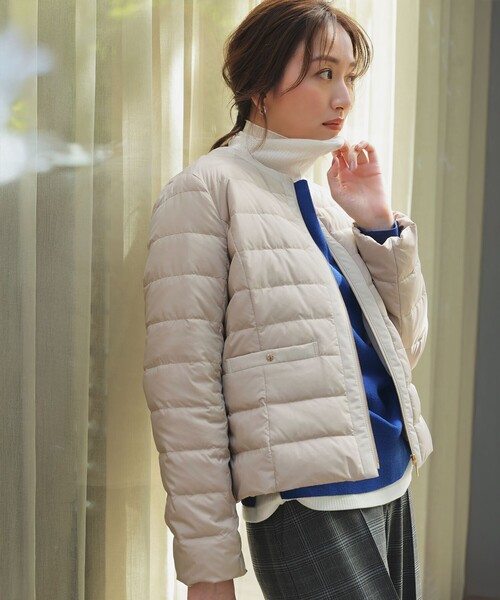 【any sis】 ノーカラージャケット 洗える】ノーカラーライト ジャケット / ANY SIS | ファッション